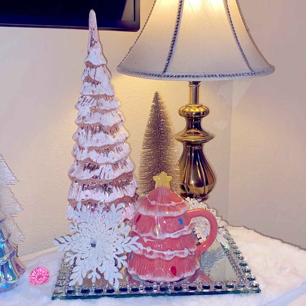 Pink Christmas Tree Cup